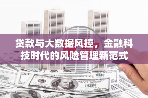 布拖贷款与大数据风控，金融科技时代的风险管理新范式