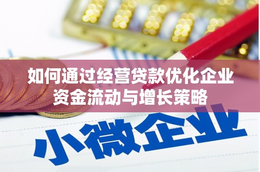 布拖如何通过经营贷款优化企业资金流动与增长策略