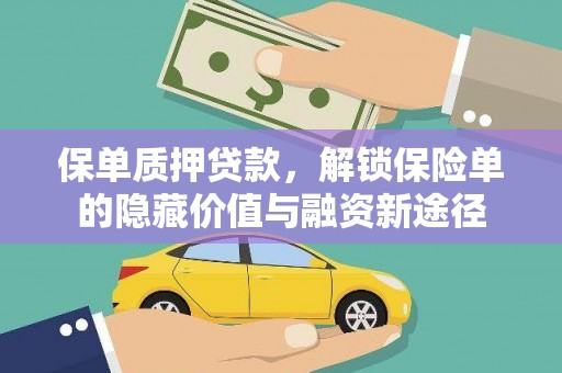 布拖保单质押贷款，解锁保险单的隐藏价值与融资新途径