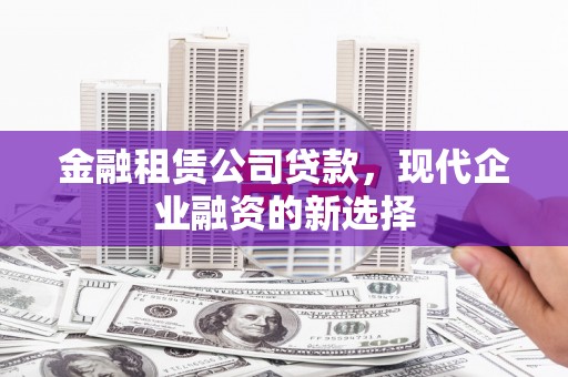 布拖金融租赁公司贷款，现代企业融资的新选择