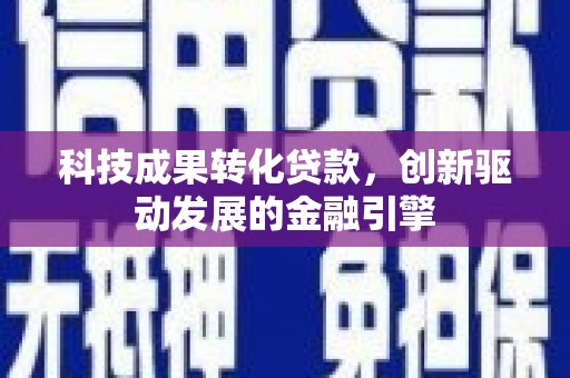 布拖科技成果转化贷款，创新驱动发展的金融引擎