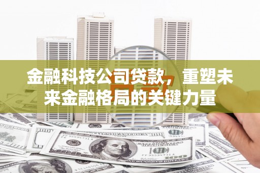 布拖金融科技公司贷款，重塑未来金融格局的关键力量