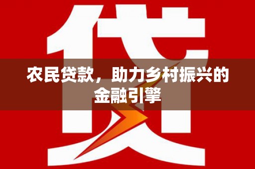 布拖农民贷款，助力乡村振兴的金融引擎