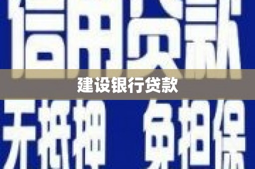 布拖建设银行贷款