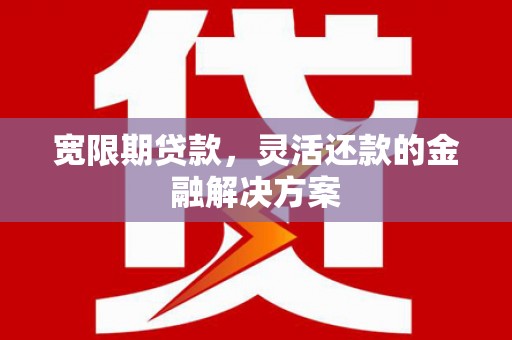 布拖宽限期贷款，灵活还款的金融解决方案