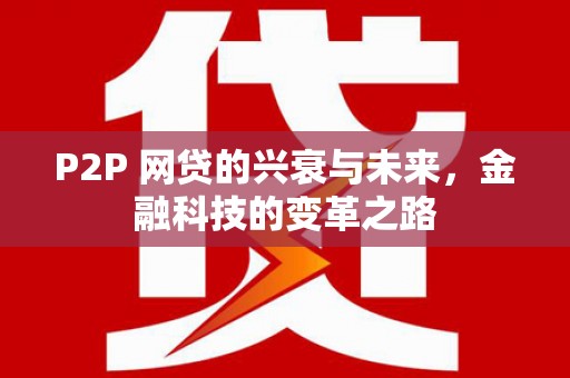 布拖P2P 网贷的兴衰与未来，金融科技的变革之路