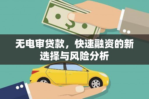 布拖无电审贷款，快速融资的新选择与风险分析