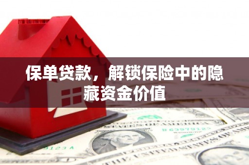 布拖保单贷款，解锁保险中的隐藏资金价值