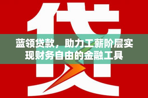 布拖蓝领贷款，助力工薪阶层实现财务自由的金融工具