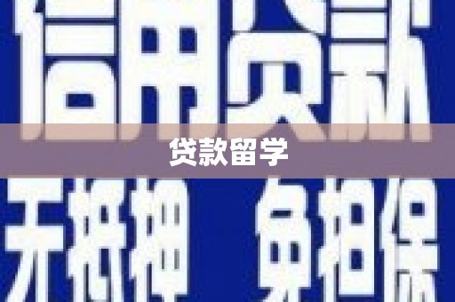 布拖贷款留学