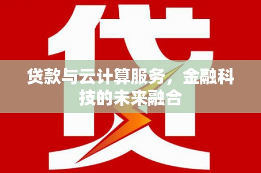 布拖贷款与云计算服务，金融科技的未来融合
